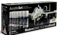 Italeri Set Peintures Avions US Modernes